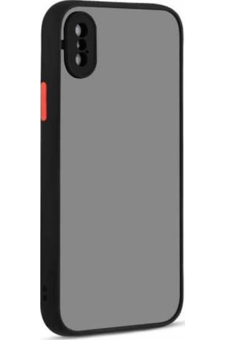 Apple Uyumlu iPhone X Kılıf Zore Hux Düğme Ve Kapak Zıt Renk Kılıf