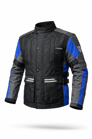Venom Tourex Touring Mavi Motosiklet Ceketi Kalıplar Dardır Bir Beden Büyük Sipariş Veriniz