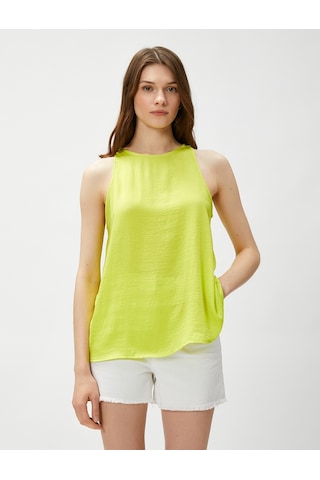 Koton Basic Atlet Kolsuz Halter Yaka Sarı 3sak30023pw 3SAK30023PW152