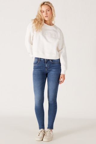 Wrangler High Rise Skinny Fit Dar Kesim Yüksek Bel Çok Dar Paça Mavi Kadın Esnek Jean Denim Kot Pantolon W27H017XT Mavi