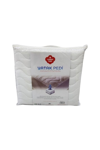%100 Pamuk Sıvı Geçirmez Yatak Koruyucu Cotton Box Lastikli Alez Beyaz