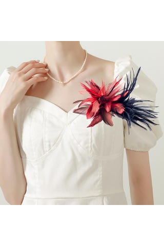 Suntek Moda Tüy Broş Şapkalar Broş Kostümleri Parti Için Çok Renkli