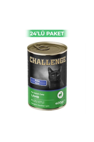 Challenge Kuzu Etli Pate Kedi Konservesi 24 x 400 G Challenge Kuzu Etli Pate Kedi Konservesi 24 x 400 G