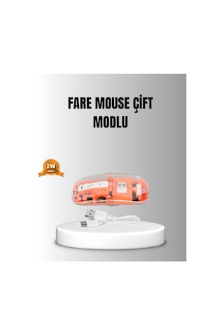 Çift Modlu Kablosuz Bluetooth 5.0 + 2.4ghz Mouse 3 Cihaz Bağlantılı, Hızlı Geçiş Düğmeli -
