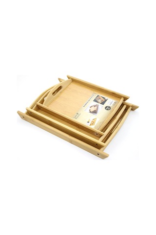 5 Adet Bambu Tepsi Doğal Bambu Sunum Tepsisi, Servis Ve Sunum İçin Tray, Serving Tray