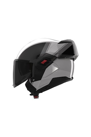 Nolan N120.1 Verniciatura Speciale Siyah Camlı 356 Çenesi Arkaya Açılır Kask Siyah Beyaz