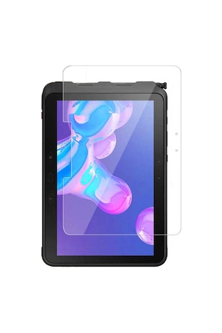 Noktaks - Samsung Galaxy Tab Active Pro T547 Uyumlu - Ekran Koruyucu Tablet Temperli Cam Koruma - Şeffaf
