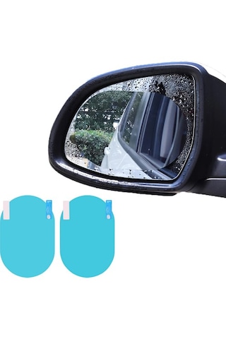 Point Yağmur Kaydırıcı Oto Buğu Önleyici Araba Dış Ayna Su Tutmaz Film 2 Adet