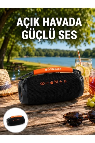 Bluetooth 5. 1 Kablosuz Hoparlör Derin Bas Rgb Işıklı Yeni Nesil