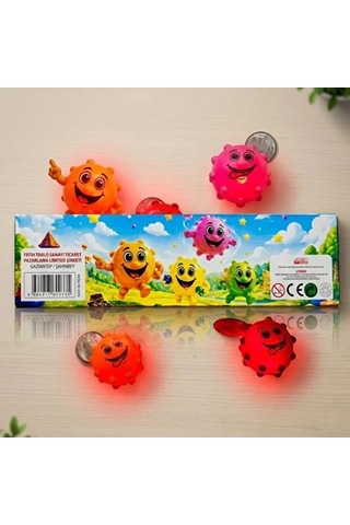 Vikvik Işıklı Top - 12'li Paket - Renkli - Sesli