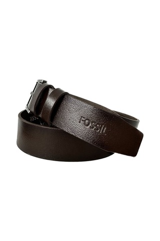 Fossil Kahverengi Hakiki Düz Deri Spor 4 Cm Erkek Kemeri-110 Kahverengi