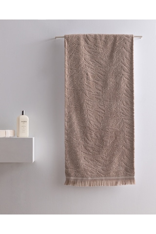 Madame Coco Aurole %100 Pamuk Banyo Havlusu - Bej - 70x140 Cm 8684427297186 Ekru