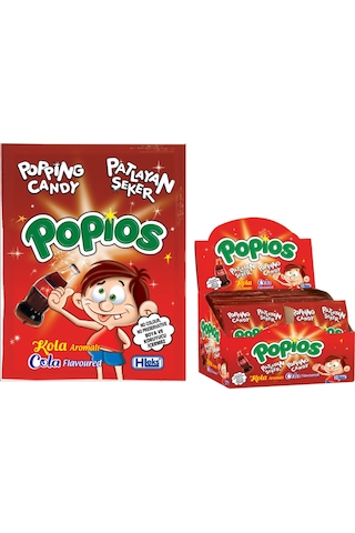 Hleks Patlayan Şeker Popios 40 Adet 4 Gr Kola