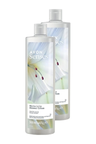 Avon Senses White Lily Beyaz Zambak Kokulu Duş Jeli 2 x 500 ML