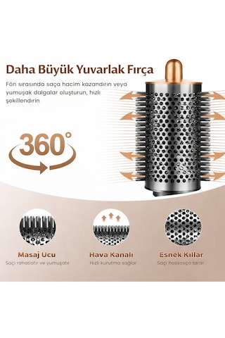 Vexora Global Hs05 Büyük Boy Yuvarlak Hacim Veren Kurutma Ve Bukle Fırçası