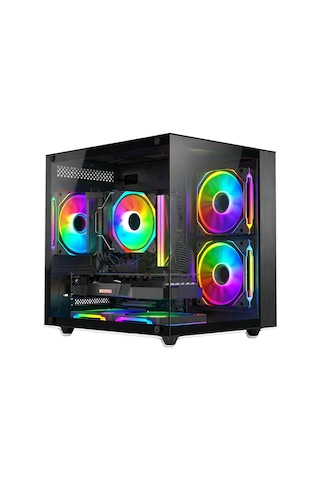 Xaser River X50 R5-5500 16 GB 512 GB M.2 Nvme SSD 8 GB RX580 23.8" Free Dos Masaüstü Oyuncu Bilgisayarı