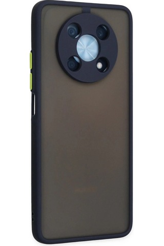 Huawei Nova Y90 Kılıf Montreal Silikon Kapak - Lacivert Düz Renkli