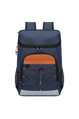 Mufunye Outdoor Kampanya Soğutucu Sıcaklık Saklama Çanta, Isı Yalıtımlı Alüminyum Folyo, Su Geçirmez, Hafif, Büyük Kapasite, Logo Özel Tasarımı Mavi Mavi