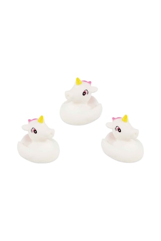 Unicorn Bebek Banyo Oyuncağı Seti - Unicorn Vinil Figürler 3'lü