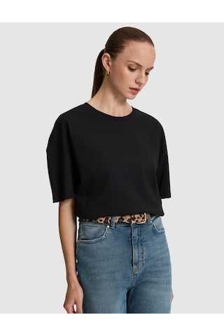 Pierre Cardin Kadın Siyah Tişört 50325455-vr046