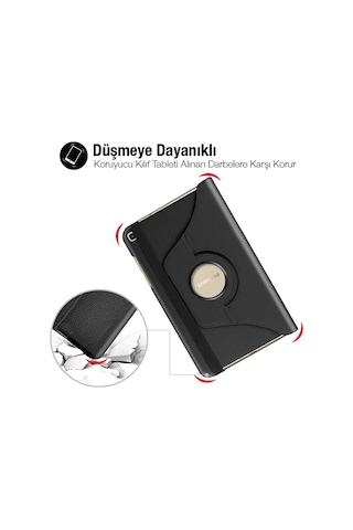 SM Galaxy Uyumlu Tab A 10.0 (P580-P585) 360 Derece Döner Standlı Kılıf