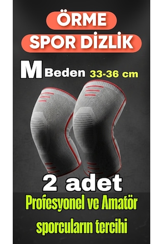 Veltomed 3D Örme Sporcu Dizlik 2'li