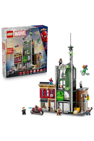 LEGO® ǀ Örümcek Adam, Oscorp'a Karşı 76324 - 10 Yaş ve Üzeri Çocuklar için Yaratıcı Oyuncak Yapım Seti (808 Parça)