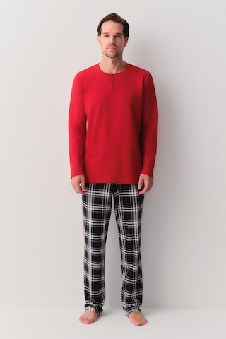 Suwen Robert Erkek Pijama Takımı Sh263066601352 Lacivert Ekose