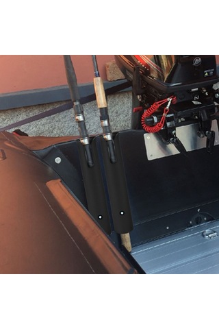 Geeksen 2 Adet Siyah Nilon Plastik Olta Tutucu, Uzun Süre Tutma Sorunu Sonu, 27x5cm Olta Stantı