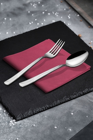 Avcı Ay Işığı 60 Parça Çatal Kaşık Takımı Gümüş