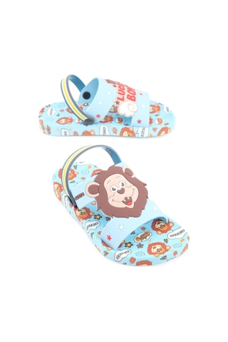 Gezer Yazlık Erke Çocuk Islak Zemine Uygun Günlük Havuz Plaj Terlik-sandalet Mavi