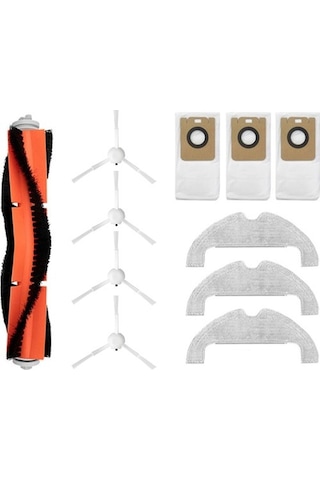 Markingyes 11 Adet Xiaomi Mijia Için Uygun Stytj05zhm Süpürme Robotu Aksesuarları Paspas Ana Fırça Yan Fırça Filtre Ekranı Toz Torbası Süpürge Yedek Parçaları