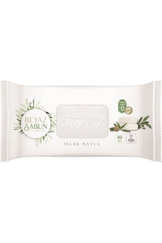 Baby Turco Beyaz Sabun Kokulu Islak Havlu 90 Yaprak