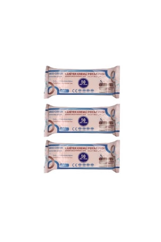 Med-cover Bariyer Kremli Perine Temizleme Pedi 50'li 3 Adet