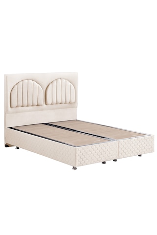 Walter İkili Set, Walter Tek Kişilik Baza Başlık Seti - Krem 90 x 190