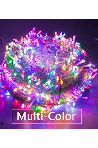 100 Metre Rgb Led Işık Çok Renkli- 8 Fonksiyonlu İç/dış Mekan, Cafe, Ağaç, Bahçe, Yılbaşı Dekoratif RGB