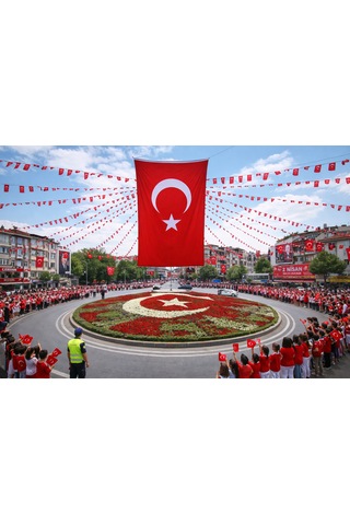 200x300 Cm Büyük Boy Alpaka Türk Bayrağı Dayanıklı, Canlı Renkli, Dev Boy Bayrak Tek Ebat