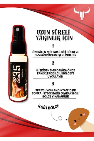 X35 Erkek Sprey Long Time Uzun Deneyim 25 Ml