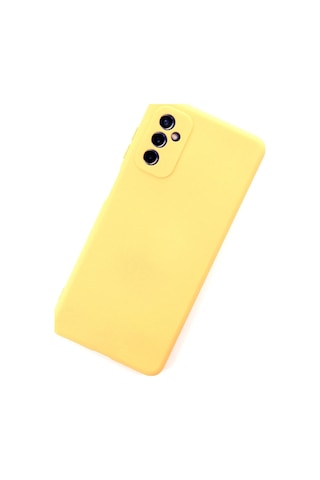 Cosmotex Newface Samsung Galaxy Uyumlu M52 5g Kılıf Nano İçi Kadife Silikon - Sarı