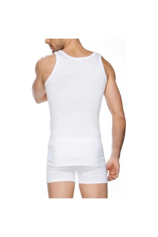 6 Adet Güryıldız Erkek Ribana Atlet Yüzde Yüz Pamuklu Beyaz 24002