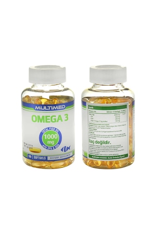 Omega 3 Yüksek Epa Dha 1000 Mg Balık Yağı 100 Softjel