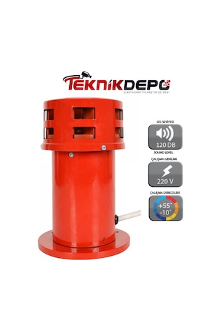 Motorlu Siren 120 Db Metal Kasa