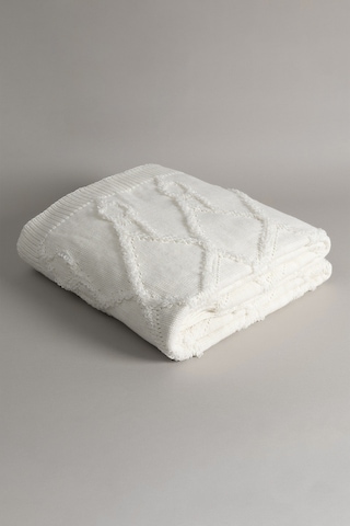 Espuma De Mar Krem Çift Kişilik Battaniye 200x220 37125 Krem