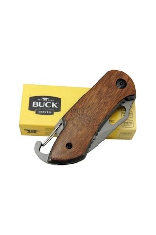 Buck Kamp Çakı Ahşap K X74 15 Cm Kahverengi