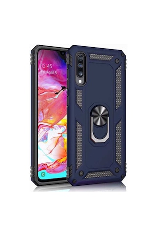 Samsung Galaxy Uyumlu A70 Manyetik Yüzüklü Tank Kılıf Vega Kapak