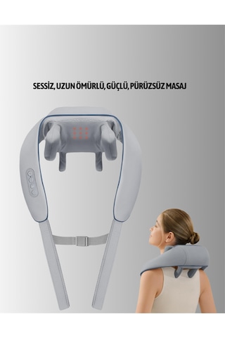 Şarjlı Isıtmalı Boyun Ve Omuz Masaj Cihazı