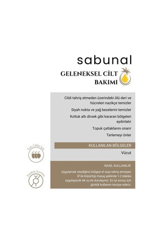 Sabunal Ruşur Taşı Sabunu - Cilt Yenileyici Sabun 100 G