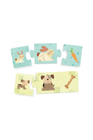 Headu Logic 3 Parçalı Hayvanlar Eşleştirme Puzzle