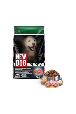 Newdog Kuzu Etli & Pirinçli Yavru Köpek Maması 3 KG