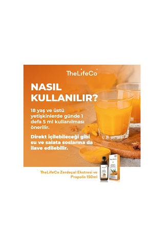 The Lifeco Zerdeçal Sıvı Ekstraktı 150 ML